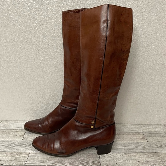 Salvatore Ferragamo Shoes - Salvatore Ferragamo Brown Leather Boots Size 6.5N